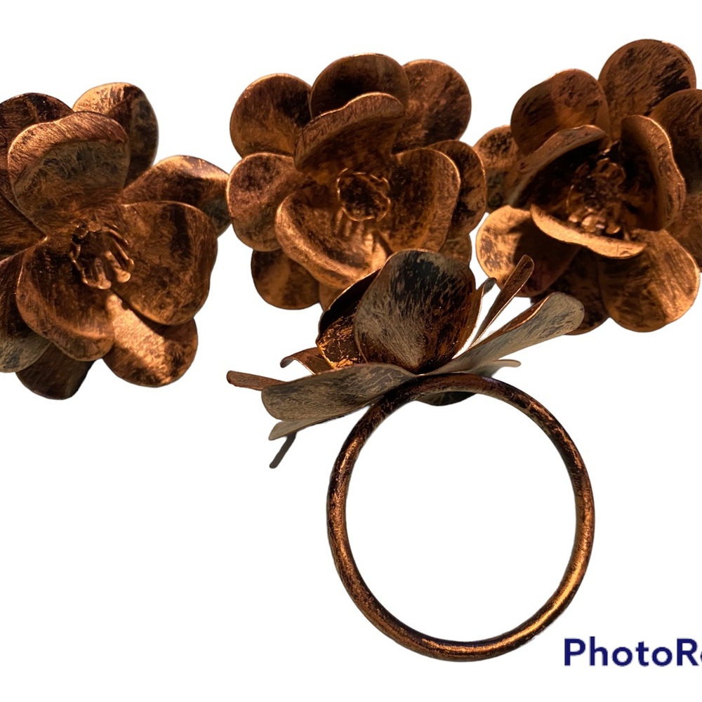Bronze napkin rings